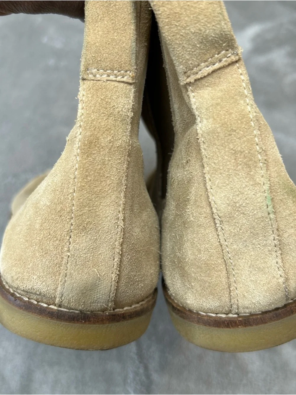 ZARA Tan Suede Chelsea‎ Boots Men’s Elastic Shoes Dress Up Shoes Size 10
